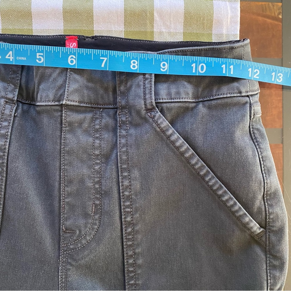 SPANX Stretch Twill Ankle Cargo Pants Washed Black Small - Picture 13 of 16